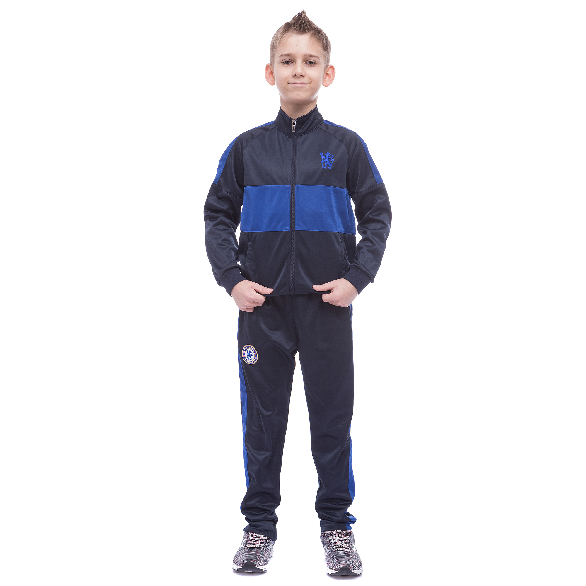 Костюм спортивный детский Клубный CHELSEA LD-6132K-CH (полиэстер, флис, 28 - рост 135-140 см , темно-синий)
Костюм спортивный детский Клубный CHELSEA LD-6132K-CH (полиэстер, флис, 28 - рост 135-140 см , темно-синий)