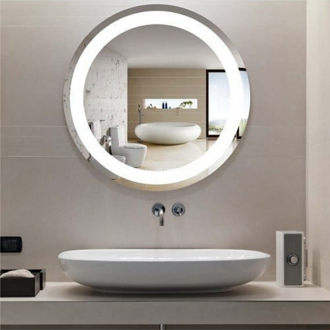 Круглое зеркало с сенсорной кнопкой MirrorRika арт.80 с Led подсветкой, амольгама, D-50 см
Круглое зеркало с сенсорной кнопкой MirrorRika арт.80 с Led подсветкой, амольгама, D-50 см