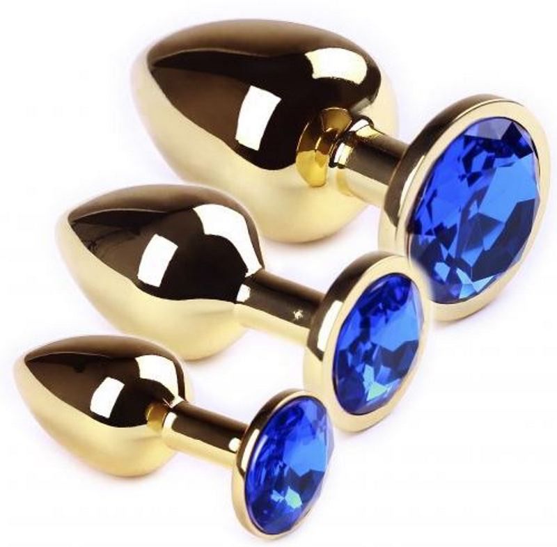 Набор анальных пробок Evolved Rainbow Metal с радужным кристаллом, разноцветные EN-BP-8539-2 - Evolved - Анальные пробки со стразами - Купить