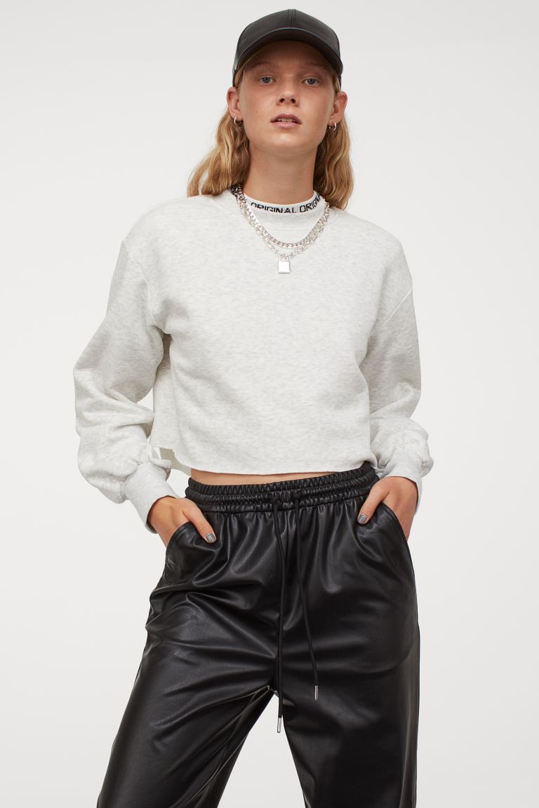 Короткий свитшот H& Светло-серый меланж, Короткий свитшот H&M M Светло-серый меланж
Короткий свитшот H& Светло-серый меланж, Короткий свитшот H&M M Светло-серый меланж