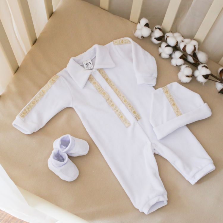 Чоловічок BetiS "Тимофій-1 В" довгий рукав Білий/золото Велюр 27683537 Зріст 74
Чоловічок BetiS "Тимофій-1 В" довгий рукав Білий/золото Велюр 27683537 Зріст 74