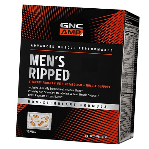 Поливитамины для мужчин, AMP Men's Ripped Vitapak, GNC 30пакетов (36120185) 
Поливитамины для мужчин, AMP Men's Ripped Vitapak, GNC 30пакетов (36120185)