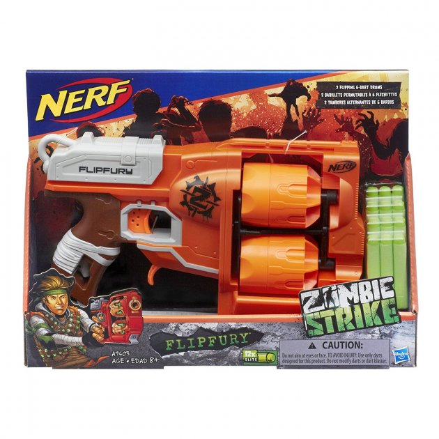 Бластер Нерф Зомби Страйк Переворот Nerf Zombie Strike FlipFury Blaster Hasbro A9603
Бластер Нерф Зомби Страйк Переворот Nerf Zombie Strike FlipFury Blaster Hasbro A9603