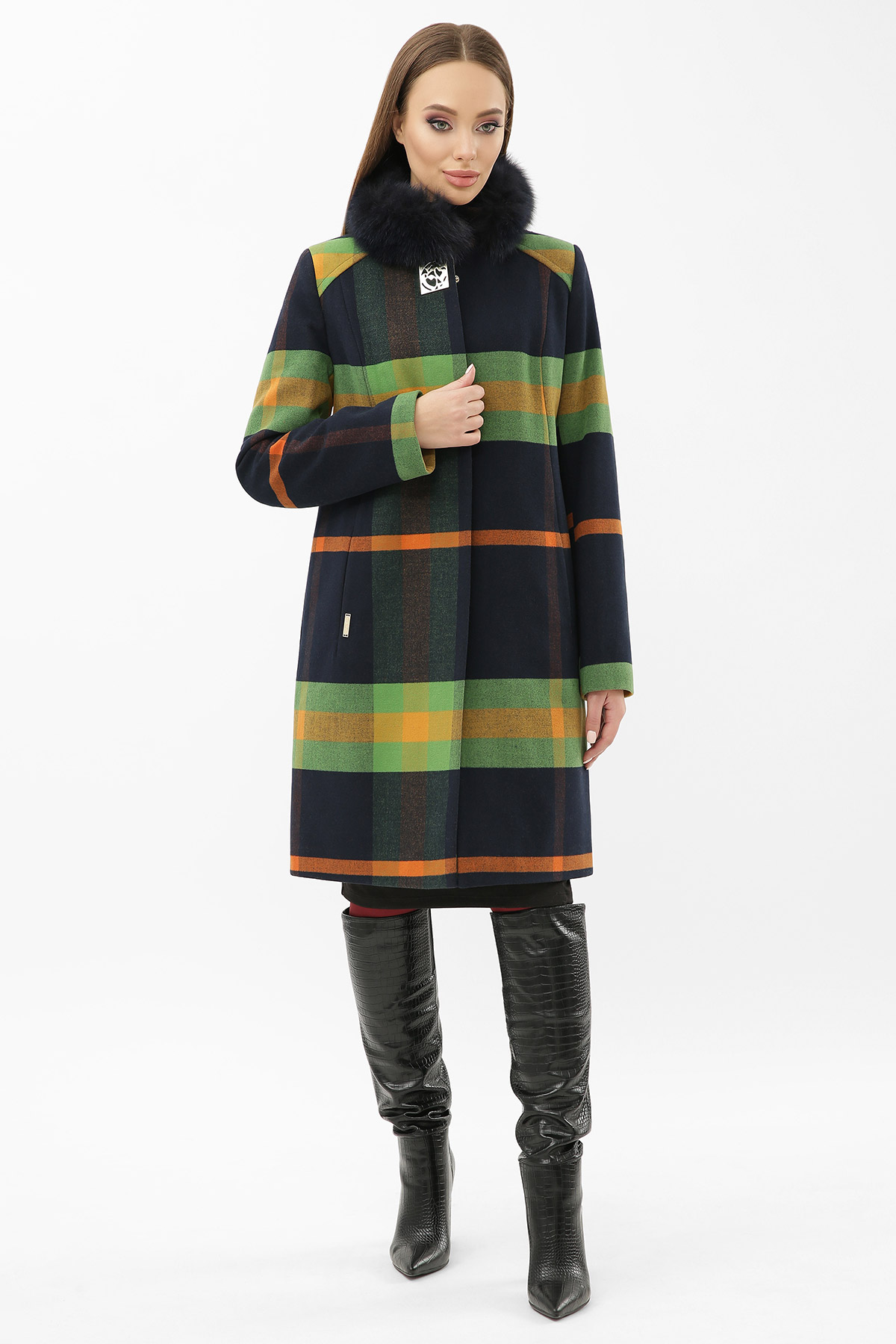 Пальто утепленное с песцом (съемный воротник) GLEM MS-125 Z клетка т.синий-зеленый, размер 48
Пальто утепленное с песцом (съемный воротник) GLEM MS-125 Z клетка т.синий-зеленый, размер 48