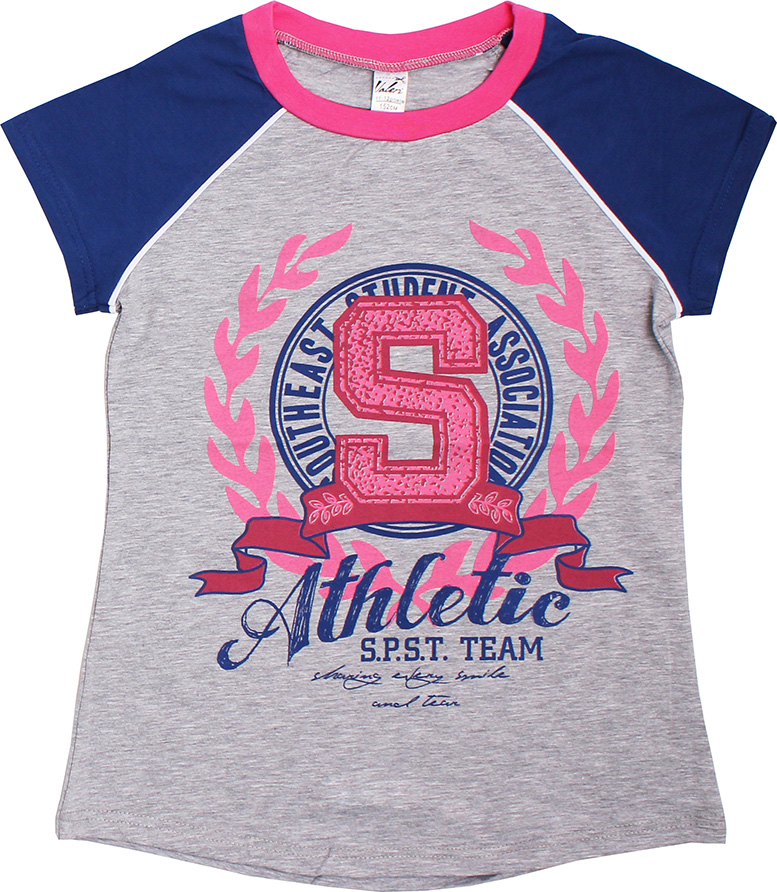 Футболка для дівчат Валері-Текс 1879-55-042-003-1 146 см Сірий 
Футболка для дівчат Валері-Текс 1879-55-042-003-1 146 см Сірий