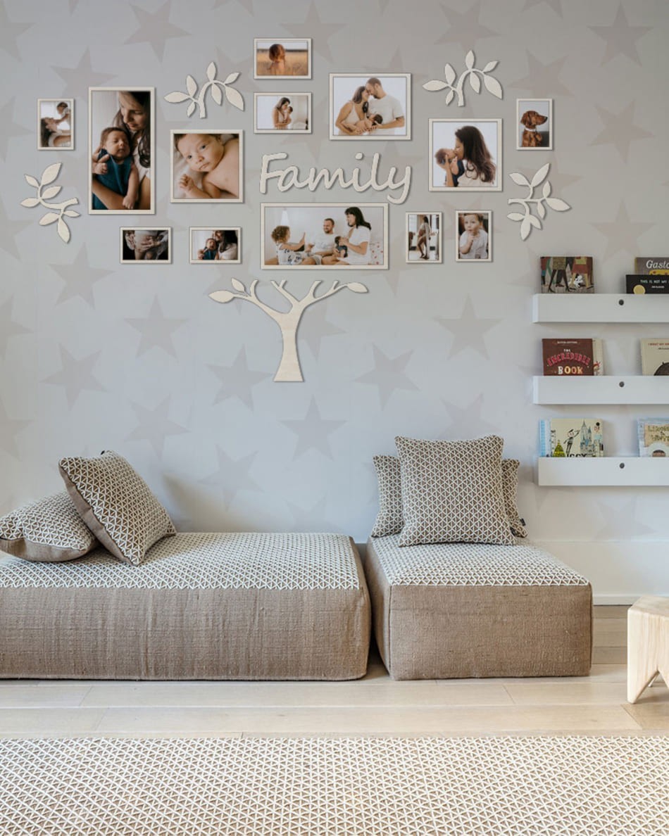 Семейное дерево для фотографий 13 рамок LikeWood Family L 182 × 115 см Натуральное дерево
Семейное дерево для фотографий 13 рамок LikeWood Family L 182 × 115 см Натуральное дерево