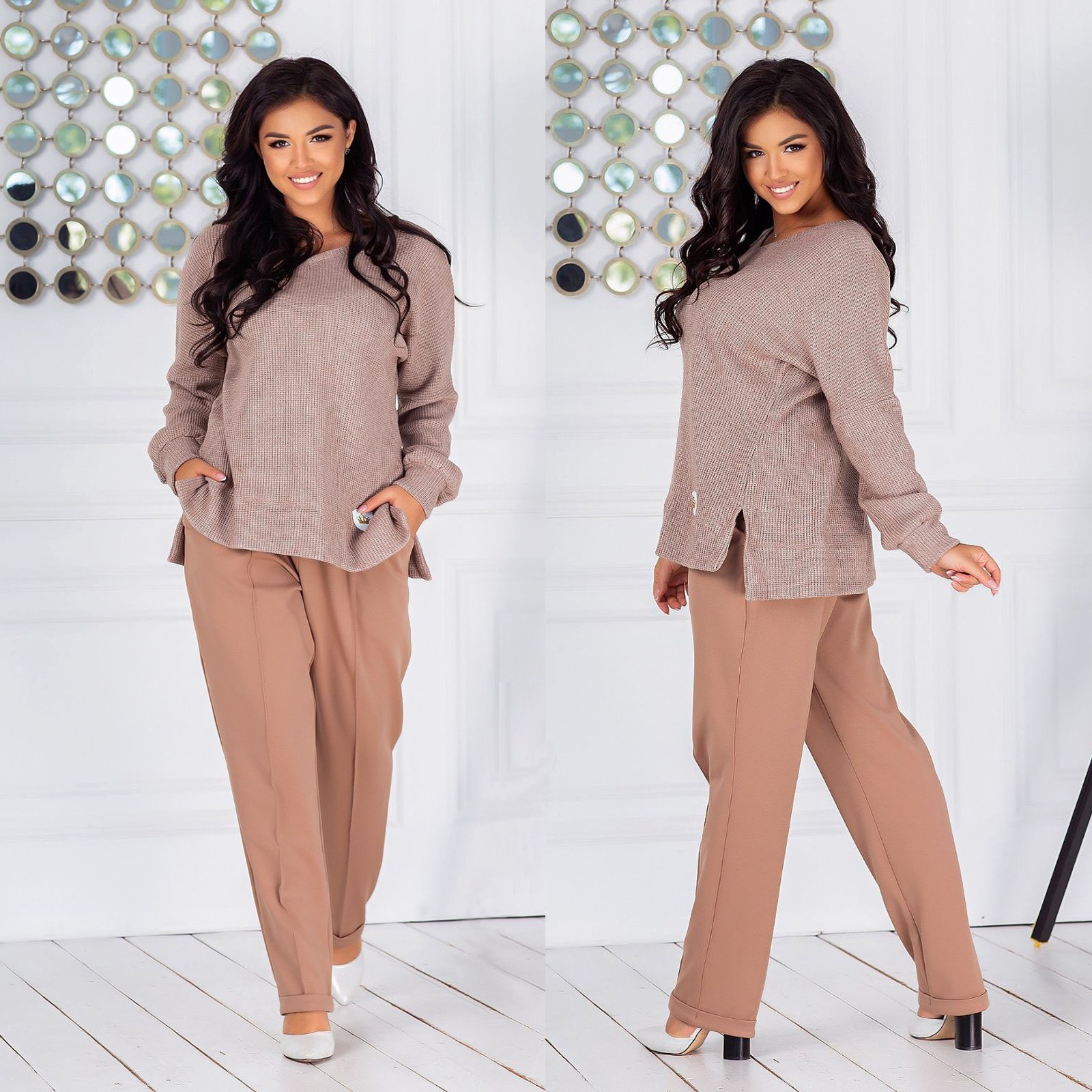 Тёплый женский брючный костюм XL-2XL (-) капучино беж, Тёплый женский брючный костюм XL-2XL (52-54) капучино беж
Тёплый женский брючный костюм XL-2XL (-) капучино беж, Тёплый женский брючный костюм XL-2XL (52-54) капучино беж
