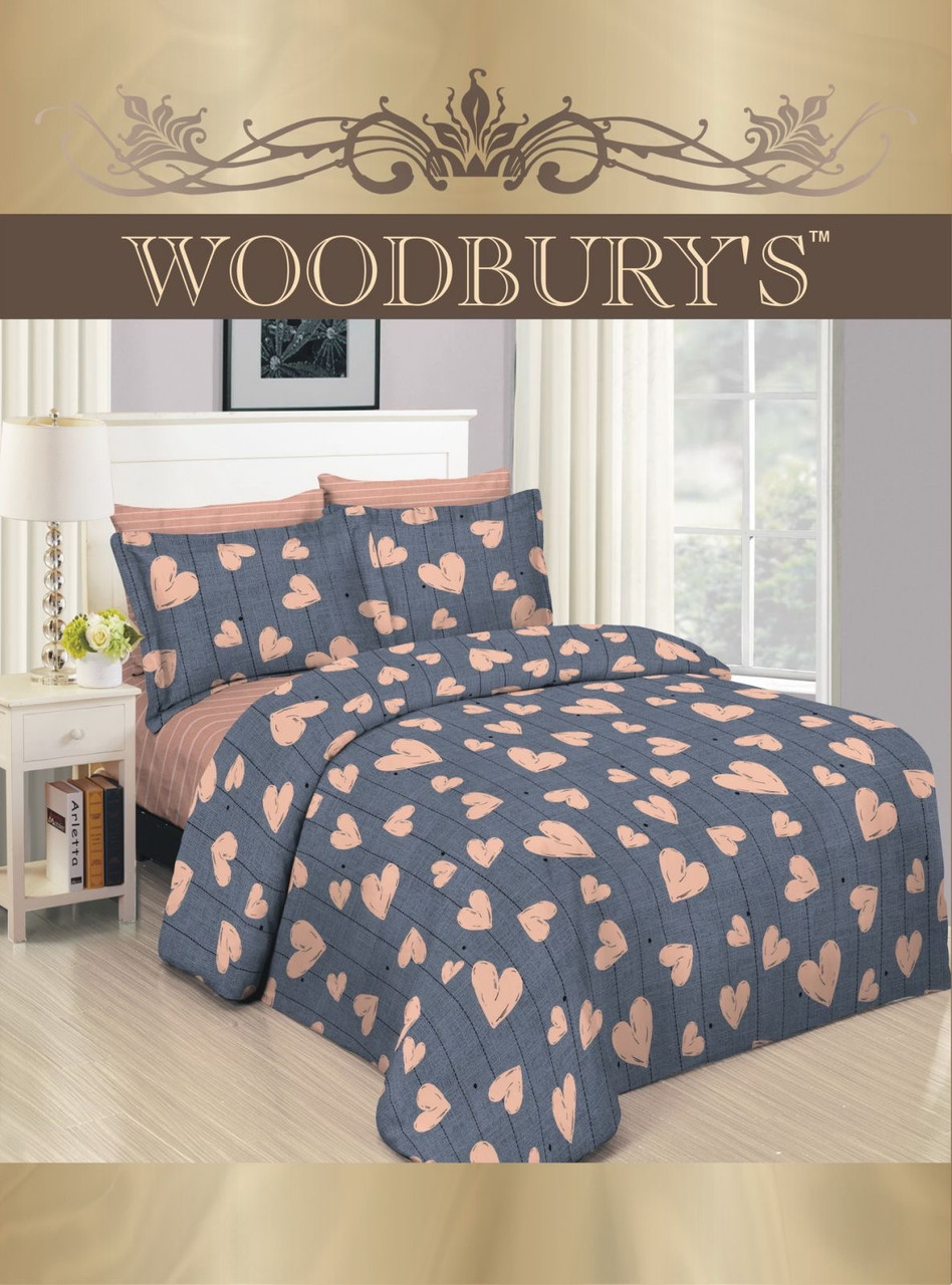 Постельное белье двуспальное Woodbury's ранфорс Пакистан W2059 180х220 Cерый с пудровым
Постельное белье двуспальное Woodbury's ранфорс Пакистан W2059 180х220 Cерый с пудровым