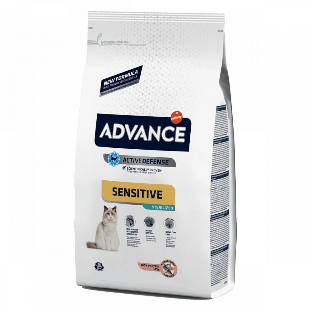 Сухой корм для кошек Advance Cat Sterilized Salmon Sensitive для стерилизованных 10 кг
Сухой корм для кошек Advance Cat Sterilized Salmon Sensitive для стерилизованных 10 кг