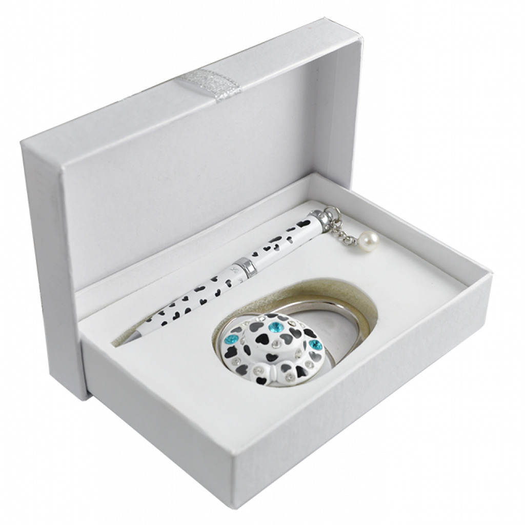 Набор подарочный LANGRES Elegance ручка шариковая и крючок для сумки белый (LS.122029-12) 
Набор подарочный LANGRES Elegance ручка шариковая и крючок для сумки белый (LS.122029-12)