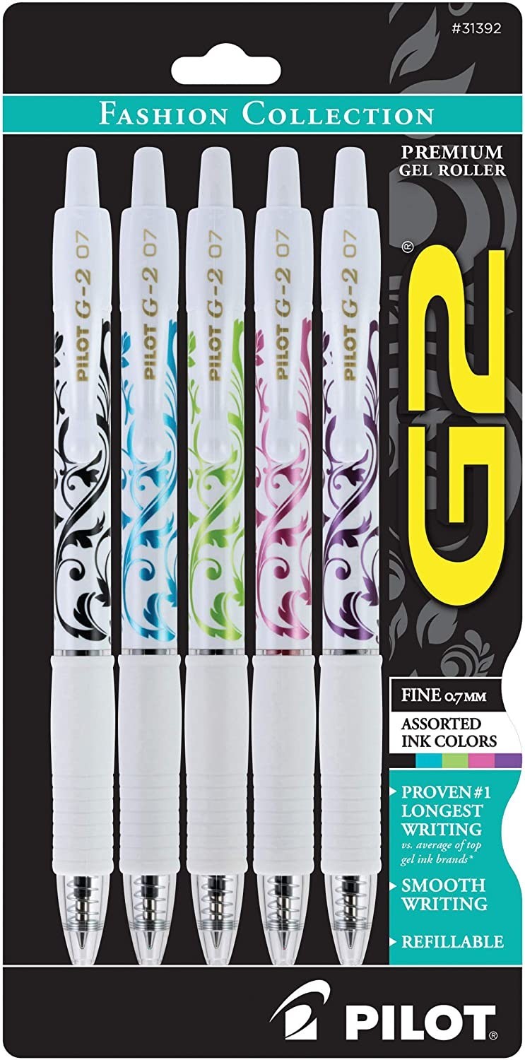 Набор цветных гелевых ручек PILOT G2 Fashion Collection Premium Gel Pens 0.7 мм, 5 шт (24339023)
Набор цветных гелевых ручек PILOT G2 Fashion Collection Premium Gel Pens 0.7 мм, 5 шт (24339023)