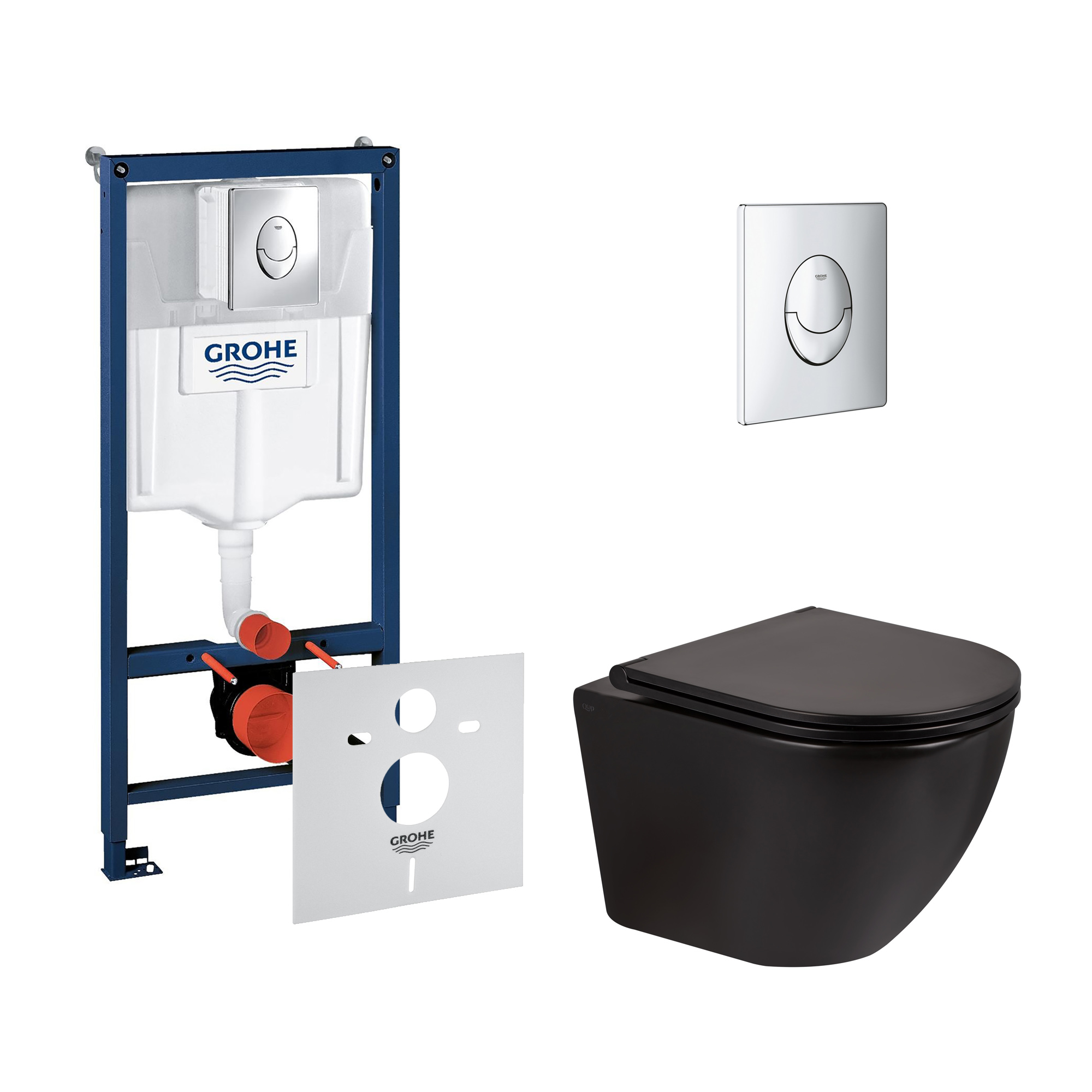Набор инсталляция 4 в 1 Grohe Rapid SL 38721001 + унитаз с сиденьем Qtap Robin QT1333046ERMB
Набор инсталляция 4 в 1 Grohe Rapid SL 38721001 + унитаз с сиденьем Qtap Robin QT1333046ERMB