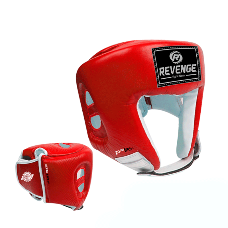 Боксерский шлем Revenge XL искусственная кожа, красный, код: К00018704 
Боксерский шлем Revenge XL искусственная кожа, красный, код: К00018704