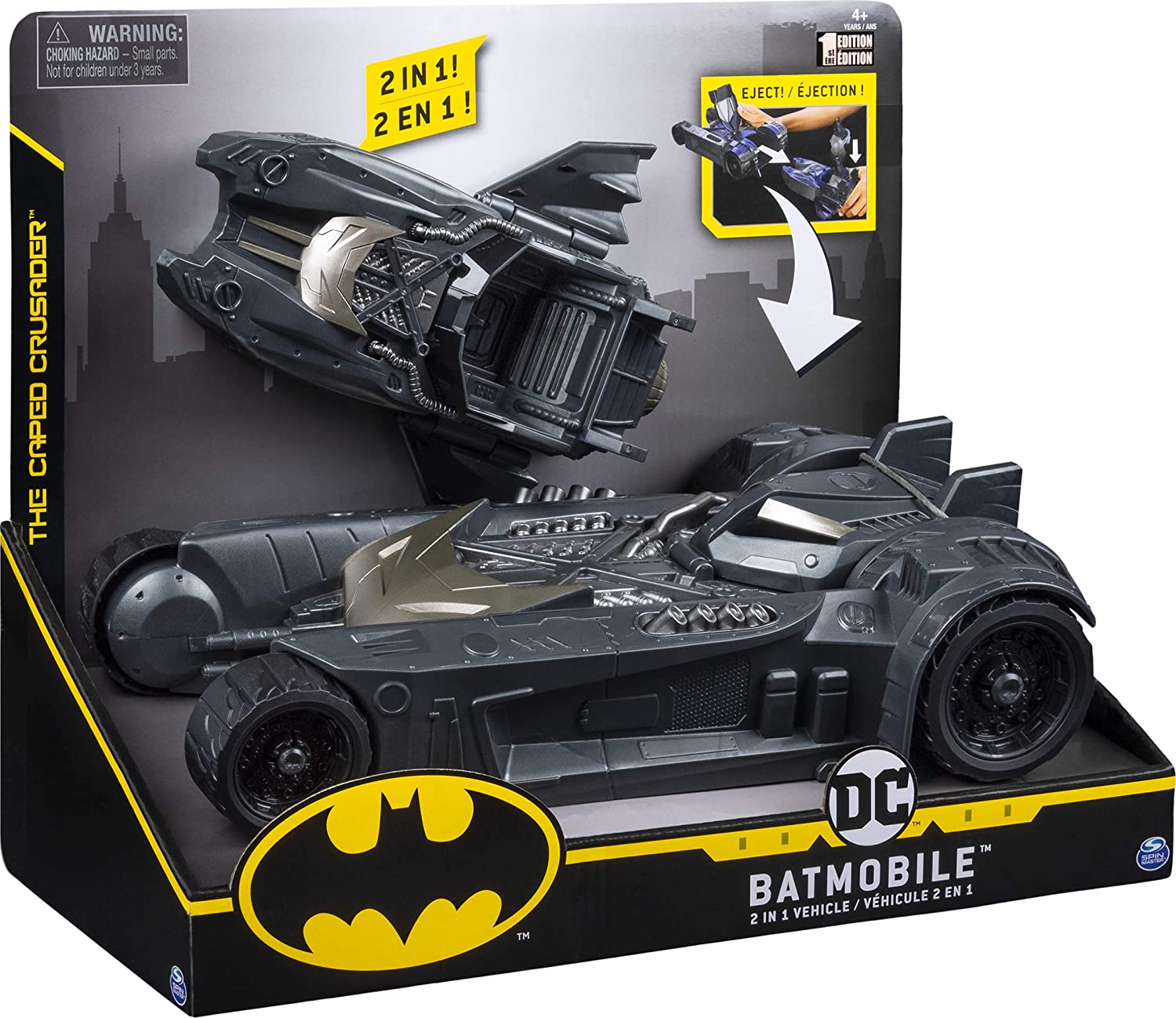Бетмобиль и Бэтбот 2 в 1 транформер летучая мишьDC Batman Batmobile и Batboat 2-in-1 Transforming Vehicle McFarlane 6055295 
Бетмобиль и Бэтбот 2 в 1 транформер летучая мишьDC Batman Batmobile и Batboat 2-in-1 Transforming Vehicle McFarlane 6055295