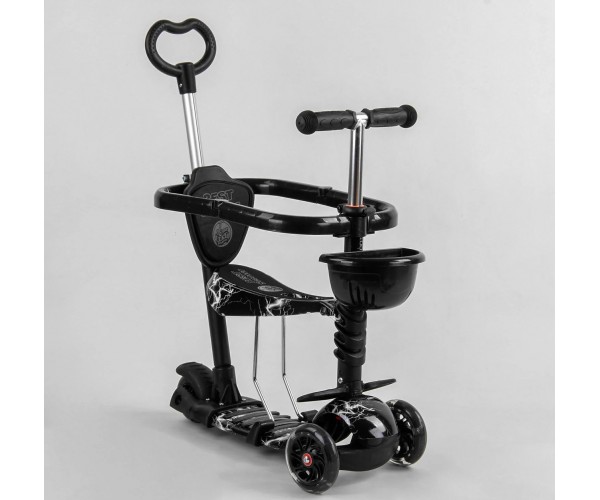 Cамокат Best Scooter Print 5 в 1, с бортиком, светящимися колесами, S0452, Черный
Cамокат Best Scooter Print 5 в 1, с бортиком, светящимися колесами, S0452, Черный