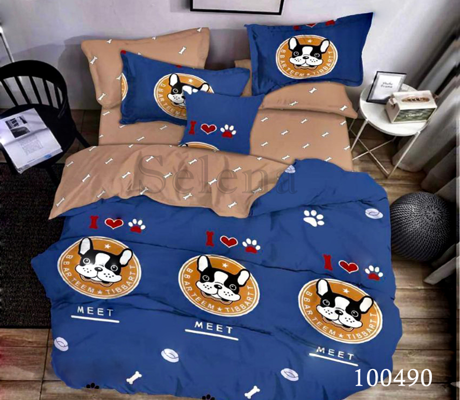 Комплект постельного белья Selena Бязь Люкс Дружок 2 евро 100490
Комплект постельного белья Selena Бязь Люкс Дружок 2 евро 100490