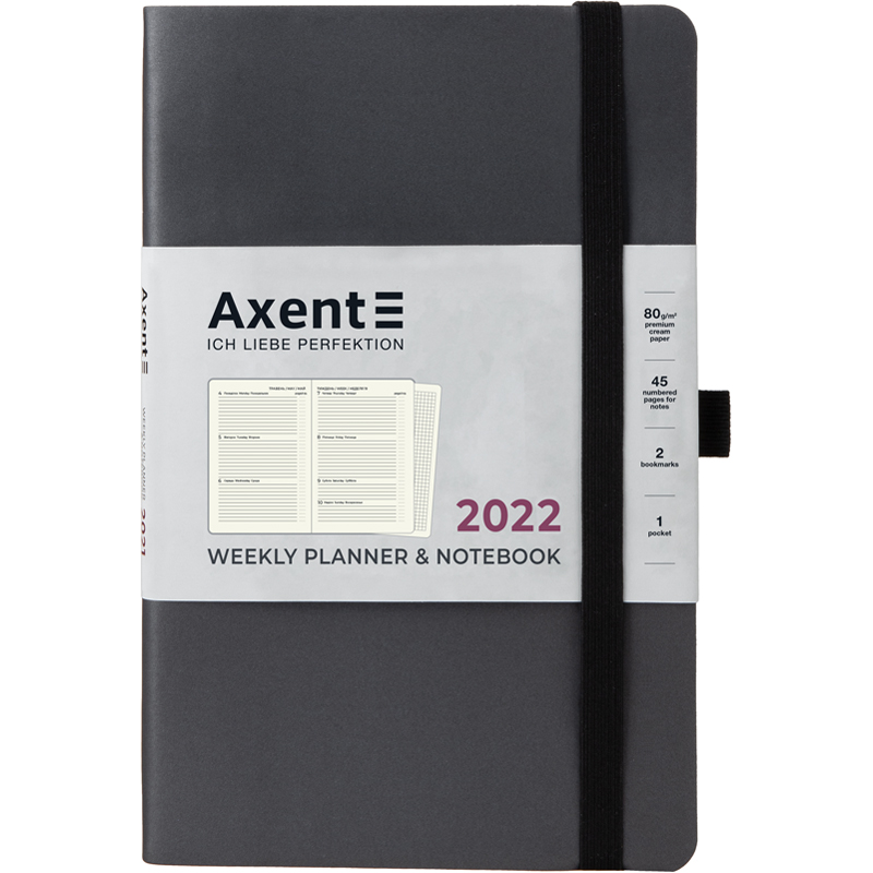 Еженедельник датированный Axent Partner Soft Skin 2022 А5- 96 листов серый (8506-22-03-A)
Еженедельник датированный Axent Partner Soft Skin 2022 А5- 96 листов серый (8506-22-03-A)