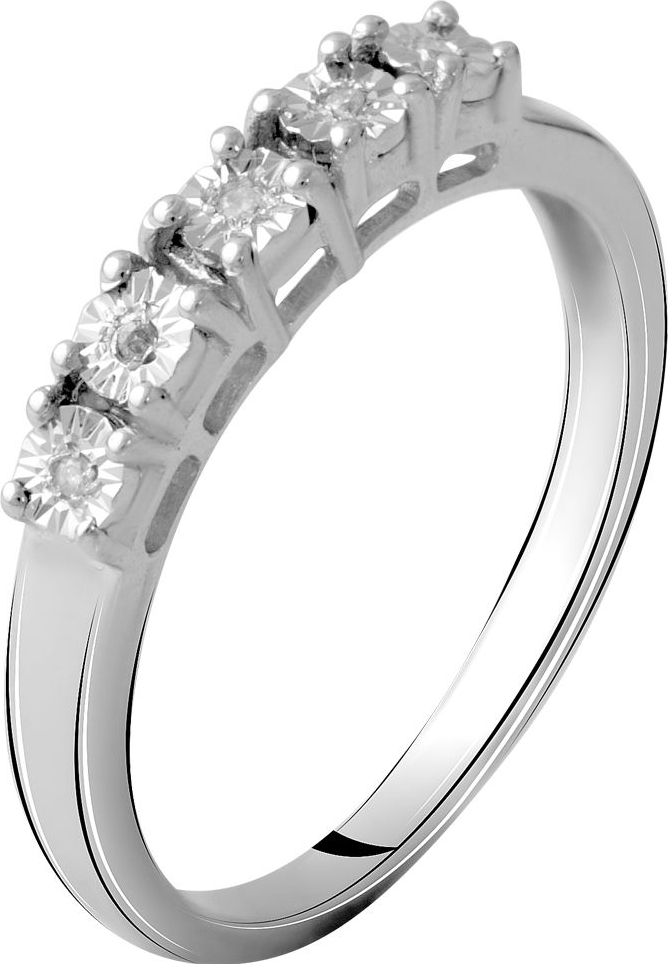 Серебряное кольцо SilverBreeze с натуральными бриллиантом 0.05ct 2064220 18 размер, 18 размер