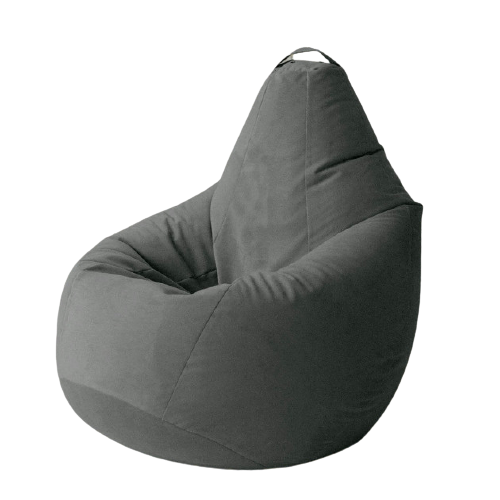Бескаркасное кресло мешок груша с внутренним чехлом велюр sanchobag Серый XXL130x90
Бескаркасное кресло мешок груша с внутренним чехлом велюр sanchobag Серый XXL130x90