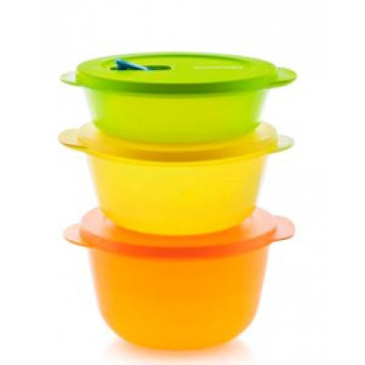 Контейнеры для разогрева Tupperware "Новая волна" Набор 3 шт. (1л/1,5л/2 л) салатовый, желтый, оранжевый
Контейнеры для разогрева Tupperware "Новая волна" Набор 3 шт. (1л/1,5л/2 л) салатовый, желтый, оранжевый