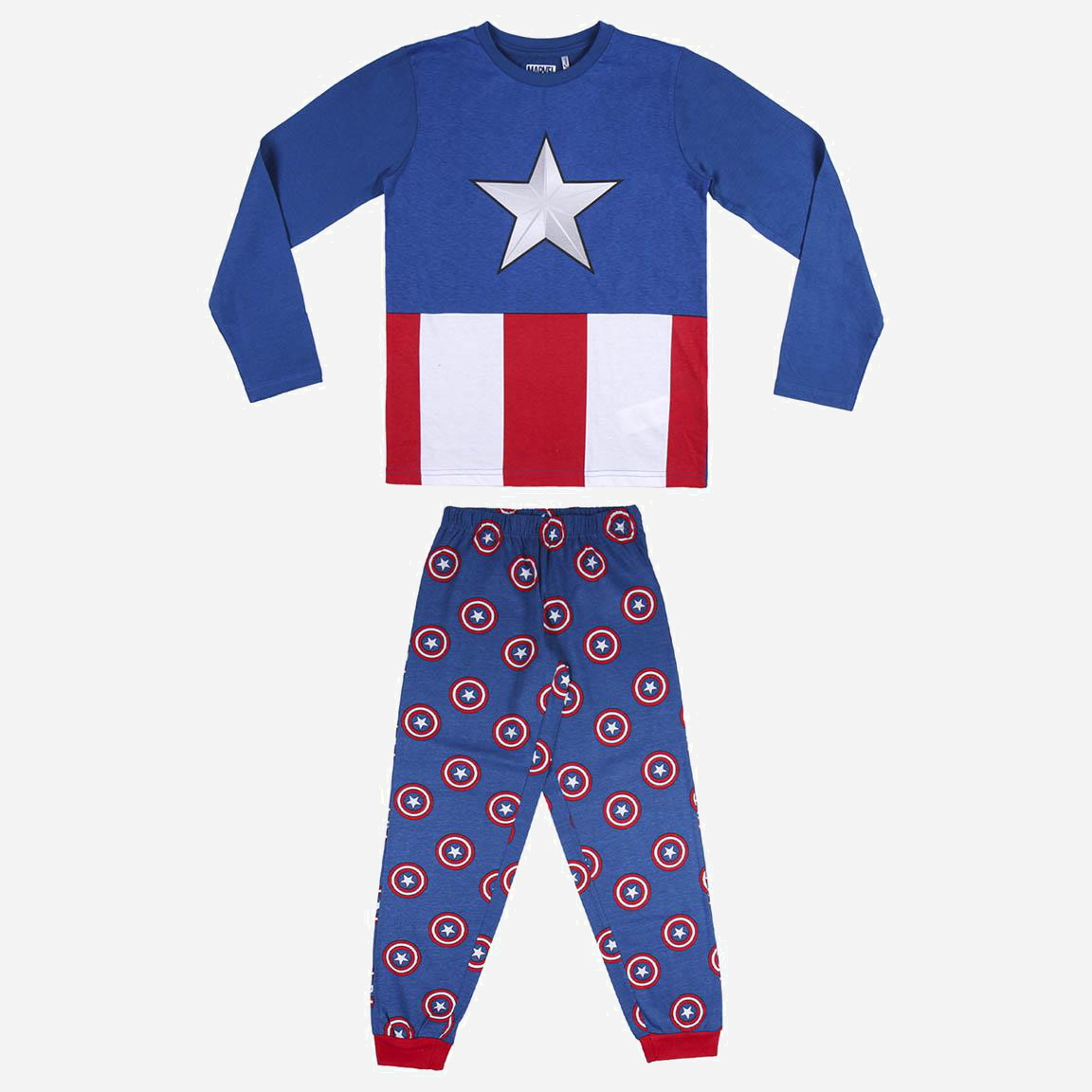 Пижама (футболка с длинными рукавами + штаны) Disney Avengers Capitan America 2200007697 140-146 см Красный/Синий
Пижама (футболка с длинными рукавами + штаны) Disney Avengers Capitan America 2200007697 140-146 см Красный/Синий