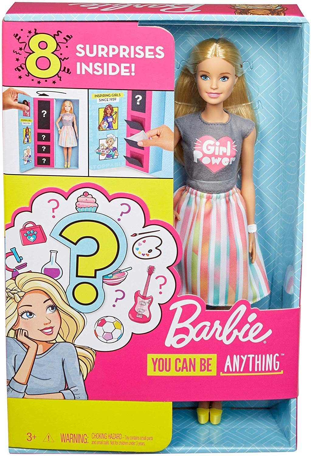 Кукла Барби Я могу быть Сюрприз (Barbie Surprise Careers with Doll and Accessories, Blonde)
Кукла Барби Я могу быть Сюрприз (Barbie Surprise Careers with Doll and Accessories, Blonde)
