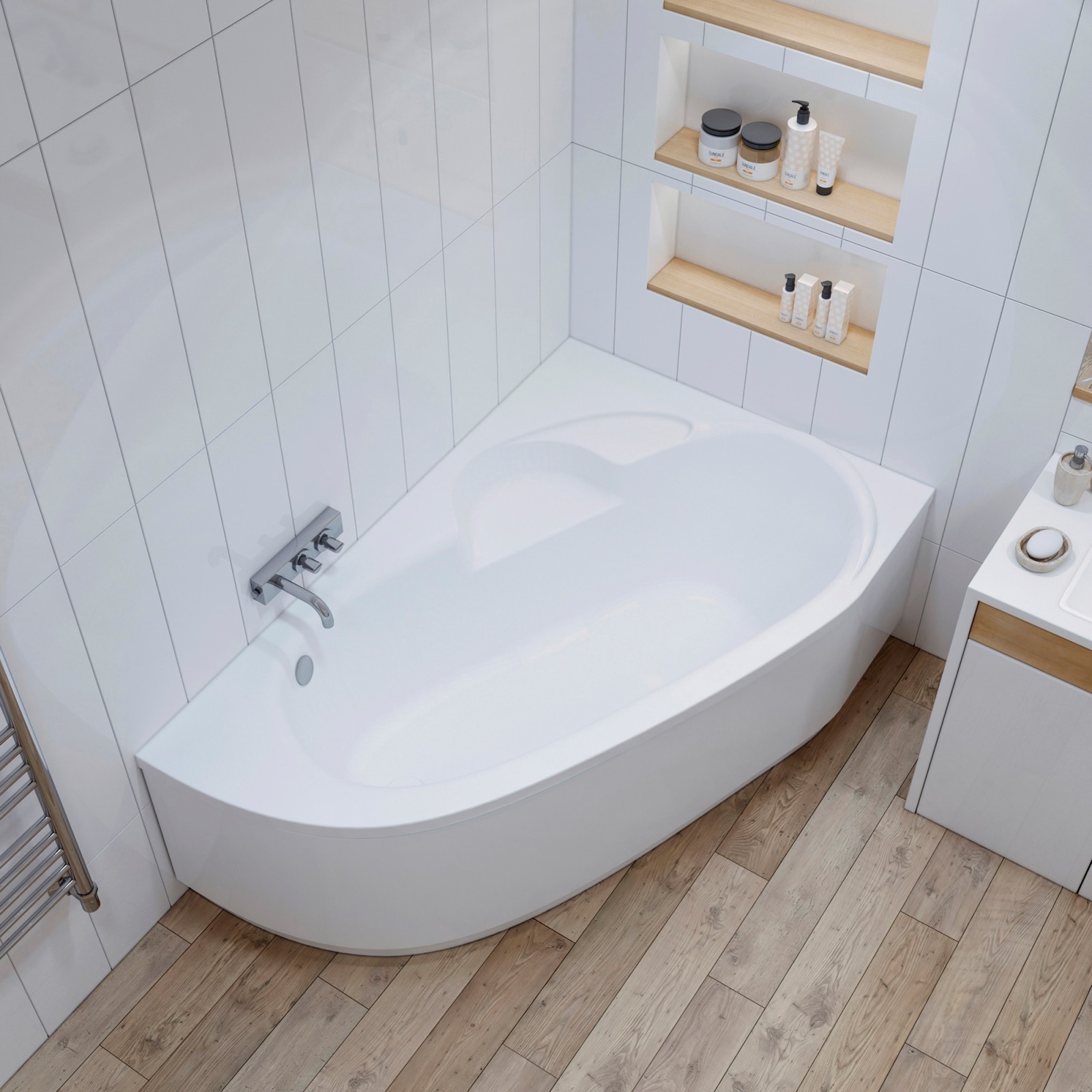 Акриловая ванна Lavinia Boho Bell Pro 160x105 см (левый разворот) с каркасом и лицевым экраном S2-3702160L
Акриловая ванна Lavinia Boho Bell Pro 160x105 см (левый разворот) с каркасом и лицевым экраном S2-3702160L