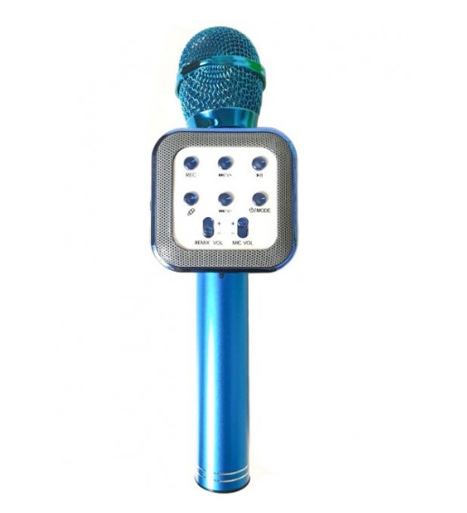 Беспроводной портативный вокальный караоке-микрофон Bluetooth Wster WS-1818 Синий
Беспроводной портативный вокальный караоке-микрофон Bluetooth Wster WS-1818 Синий