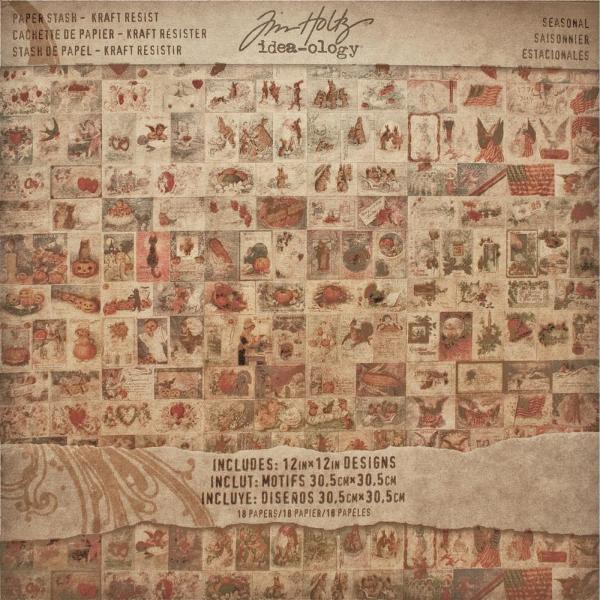 Набор крафт-бумаги Tim Holtz Kraft Resist Seasonal 30х30 см 18 листов, артикул TH93022
Набор крафт-бумаги Tim Holtz Kraft Resist Seasonal 30х30 см 18 листов, артикул TH93022