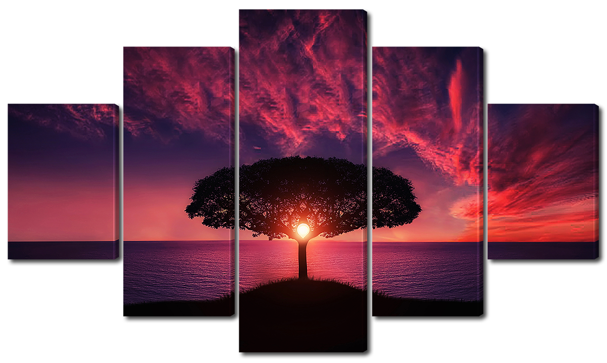 Модульная картина Interno Холст Силуэт дерева на фоне заката 108х60см
Модульная картина Interno Холст Силуэт дерева на фоне заката 108х60см