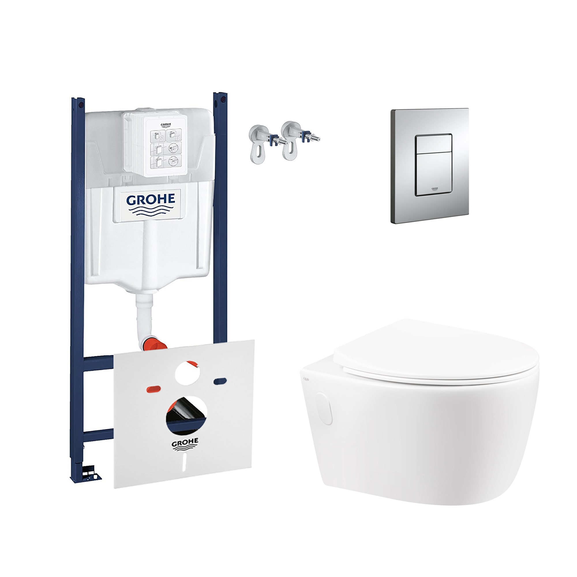 Набор инсталляция 4 в 1 Grohe Rapid SL 3884000G + унитаз с сиденьем Qtap Leo QT11331002ERW
Набор инсталляция 4 в 1 Grohe Rapid SL 3884000G + унитаз с сиденьем Qtap Leo QT11331002ERW
