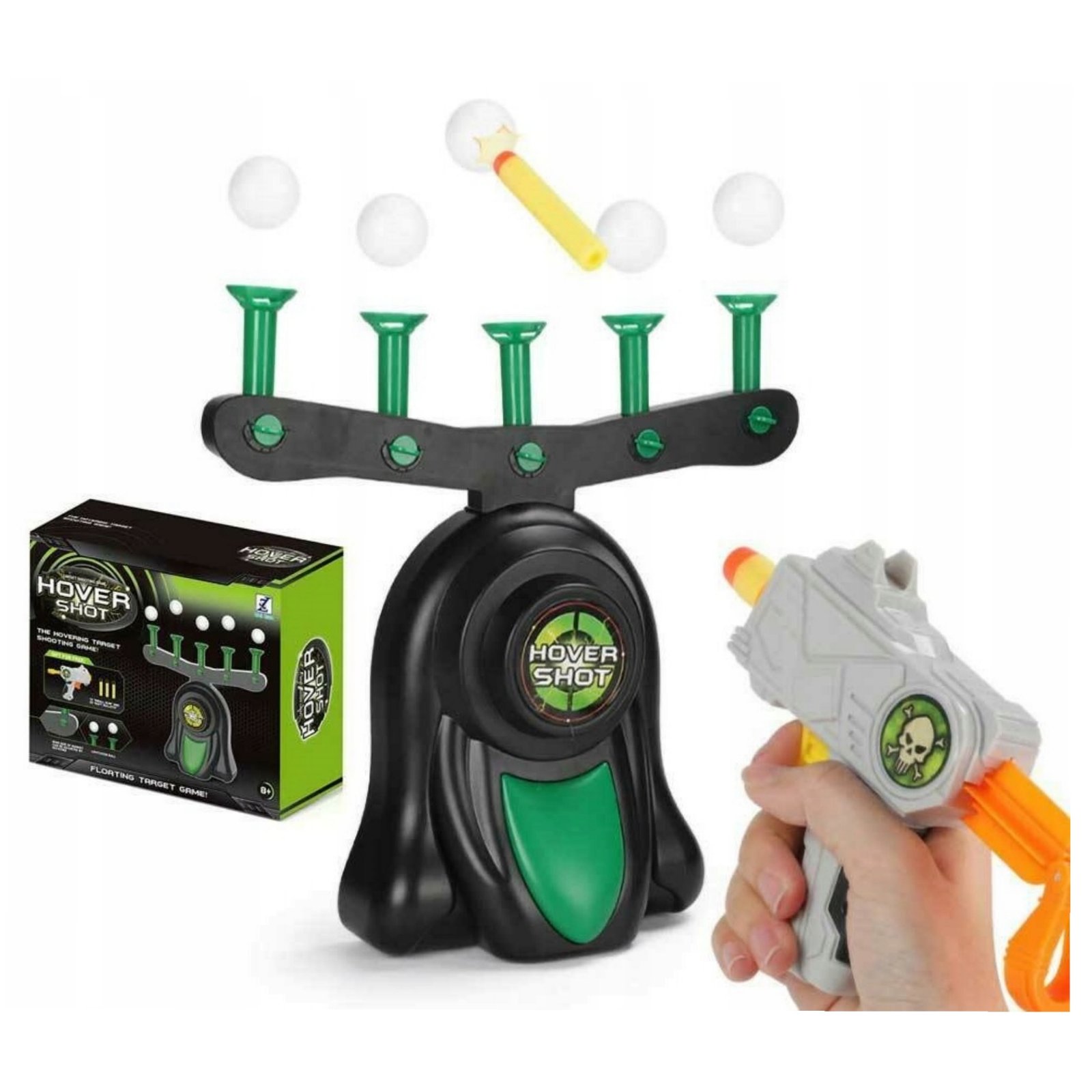 Игрушка Hover Shot Стрельба по парящим шарикам (Летающие мишени) воздушные пистолеты (2904)
Игрушка Hover Shot Стрельба по парящим шарикам (Летающие мишени) воздушные пистолеты (2904)