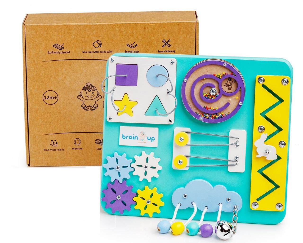 Бизиборд BrainUp Smart Busy Board настольная развивающая игра доска из 10 деталей
Бизиборд BrainUp Smart Busy Board настольная развивающая игра доска из 10 деталей