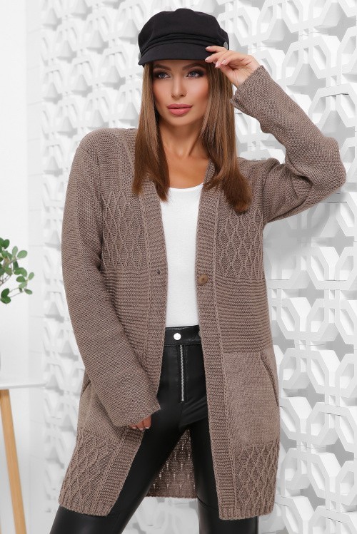 Женский вязаный кардиган MarSe 162 Кофе, Женский вязаный кардиган MarSe 162 44-50 Кофе
Женский вязаный кардиган MarSe 162 Кофе, Женский вязаный кардиган MarSe 162 44-50 Кофе
