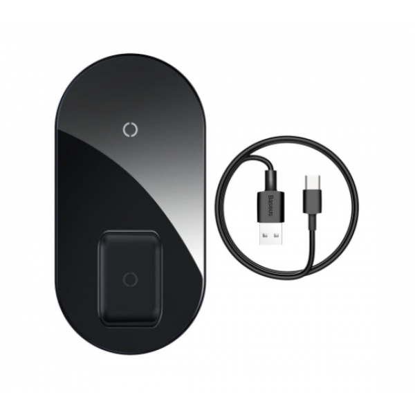Беспроводное зарядное устройство Baseus (WXJK-A01) Simple 2in1 Wireless Charger 18W Max For Phones + Pods Black(Черный)
Беспроводное зарядное устройство Baseus (WXJK-A01) Simple 2in1 Wireless Charger 18W Max For Phones + Pods Black(Черный)