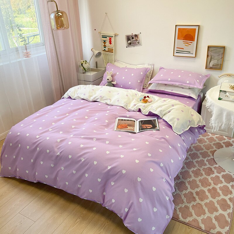 Комплект постельного белья с принтом сердце фиолетовый Peace of hearts (полуторный) Berni Home Белый
Комплект постельного белья с принтом сердце фиолетовый Peace of hearts (полуторный) Berni Home Белый