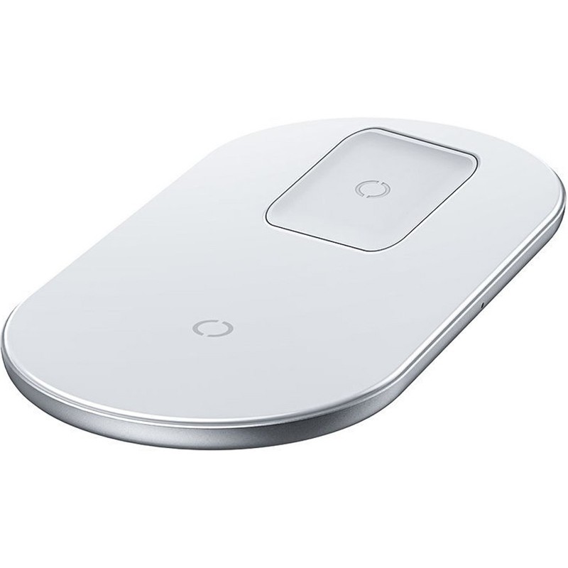 Беспроводное зарядное устройство Baseus Simple 2 в 1 WXJK-C02 (Phone + Pods), White
Беспроводное зарядное устройство Baseus Simple 2 в 1 WXJK-C02 (Phone + Pods), White