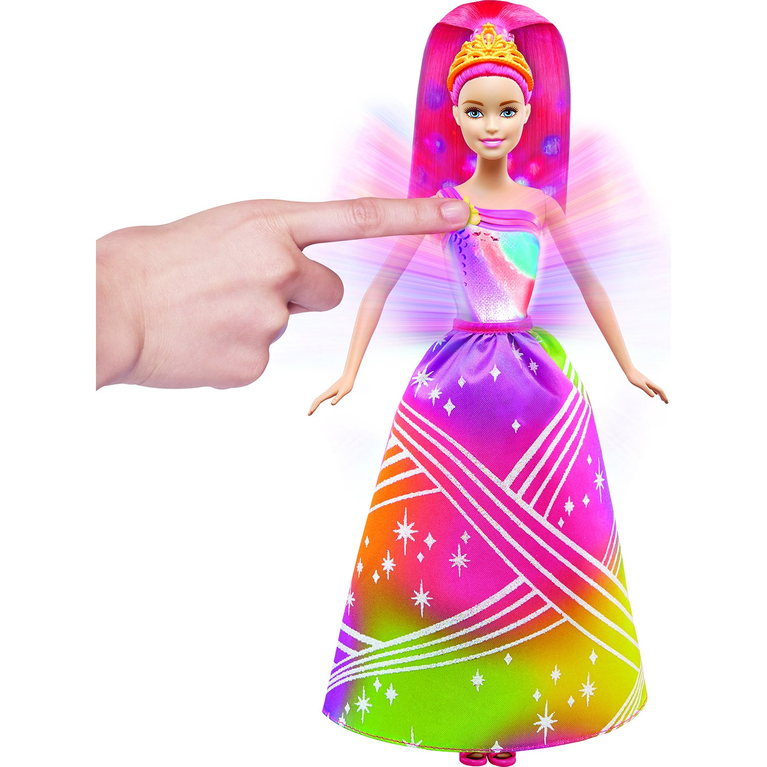 Кукла Барби Радужная Принцесса с волшебными волосами Barbie Dreamtopia Rainbow Cove Light Show Princess DPP90
Кукла Барби Радужная Принцесса с волшебными волосами Barbie Dreamtopia Rainbow Cove Light Show Princess DPP90
