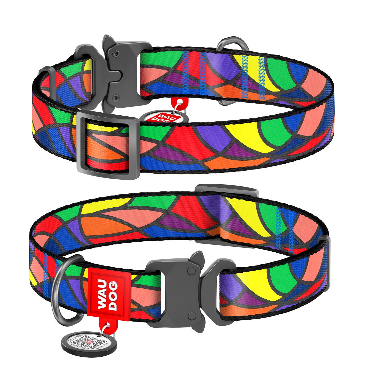 Ошейник WAUDOG Nylon с QR паспортом, рисунок "Витраж" металлическая пряжка-фастекс 24-40 см 20 мм Разноцветный (5175)
Ошейник WAUDOG Nylon с QR паспортом, рисунок "Витраж" металлическая пряжка-фастекс 24-40 см 20 мм Разноцветный (5175)