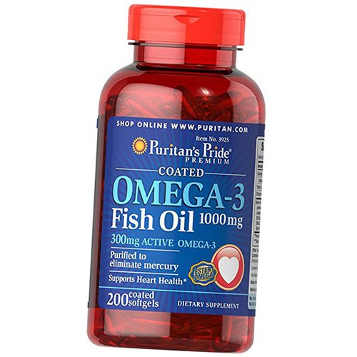 Рыбий жир, Омега 3, Omega-3 Fish Oil 1000 Coated, Puritan's Pride 200гелкапс (67367030)
Рыбий жир, Омега 3, Omega-3 Fish Oil 1000 Coated, Puritan's Pride 200гелкапс (67367030)