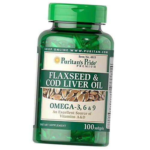 Льняное масло и Масло печени трески, Flaxseed & Cod Liver Oil 1000, Puritan's Pride 100гелкапс (67367029)
Льняное масло и Масло печени трески, Flaxseed & Cod Liver Oil 1000, Puritan's Pride 100гелкапс (67367029)
