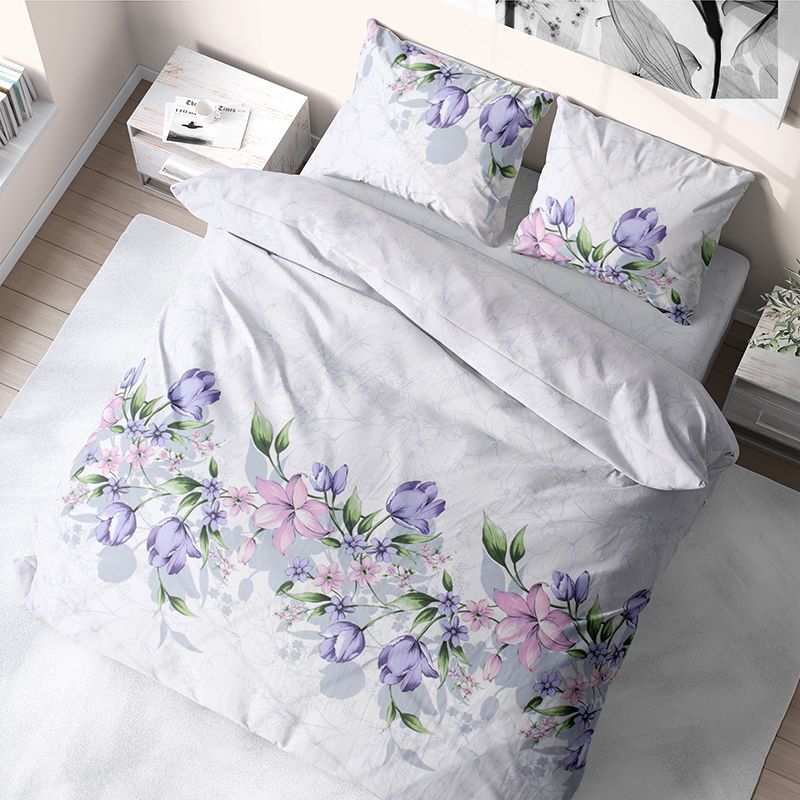 Комплект постельного белья из бязи Time Textile Фиолетовые тюльпаны двуспальный Фиолетовый TT174435-d 50х70
Комплект постельного белья из бязи Time Textile Фиолетовые тюльпаны двуспальный Фиолетовый TT174435-d 50х70