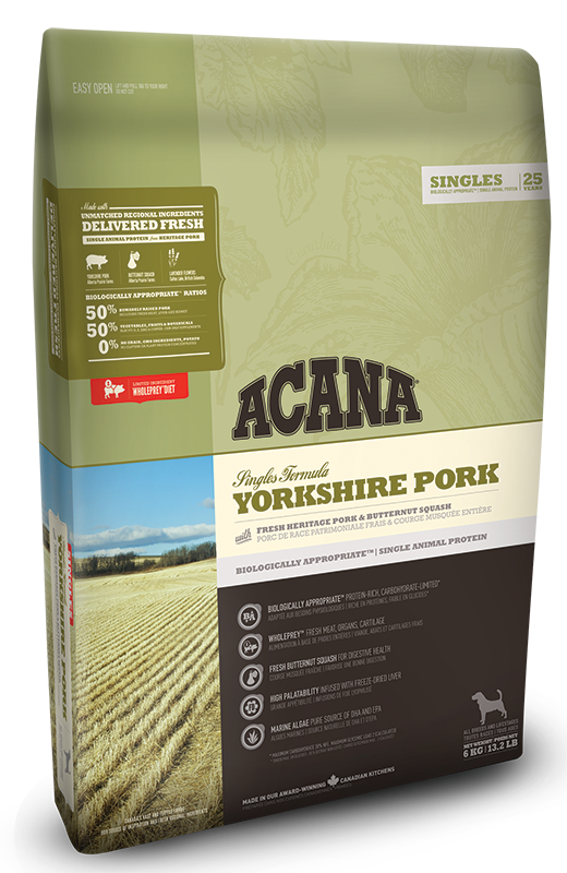 Сухий гипоаллергенный корм Acana (Акана) Single Yorkshire Pork для собак всех пород и возрастов свинина 2 кг
Сухий гипоаллергенный корм Acana (Акана) Single Yorkshire Pork для собак всех пород и возрастов свинина 2 кг