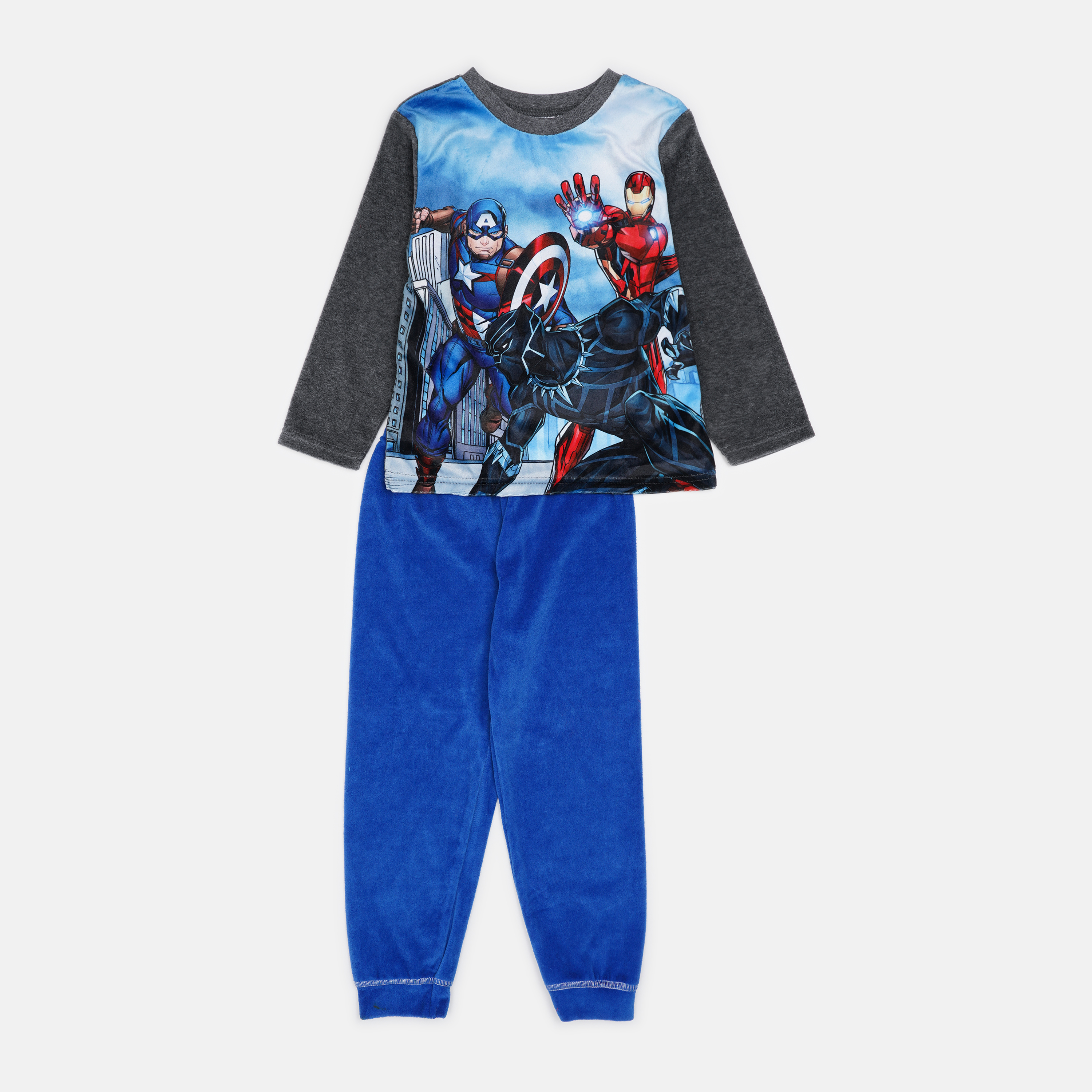Пижама (футболка с длинными рукавами + штаны) Disney Avengers Classic HS2116 104-110 см Серая (3609084018986)
Пижама (футболка с длинными рукавами + штаны) Disney Avengers Classic HS2116 104-110 см Серая (3609084018986)