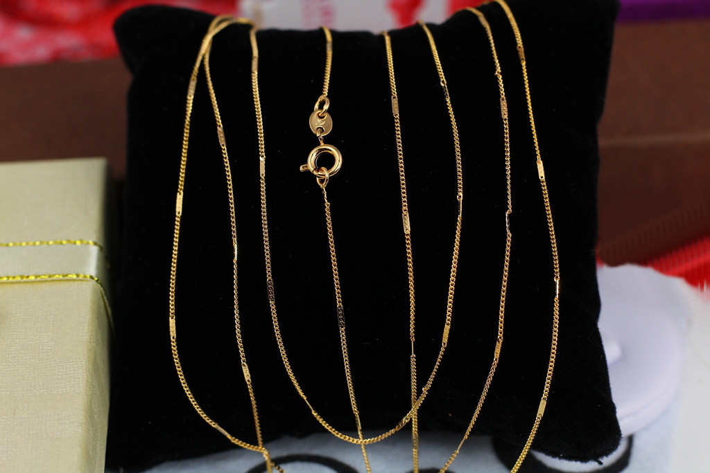 Цепь Xuping Jewelry со вставками 45 см 1 мм золотистая
Цепь Xuping Jewelry со вставками 45 см 1 мм золотистая