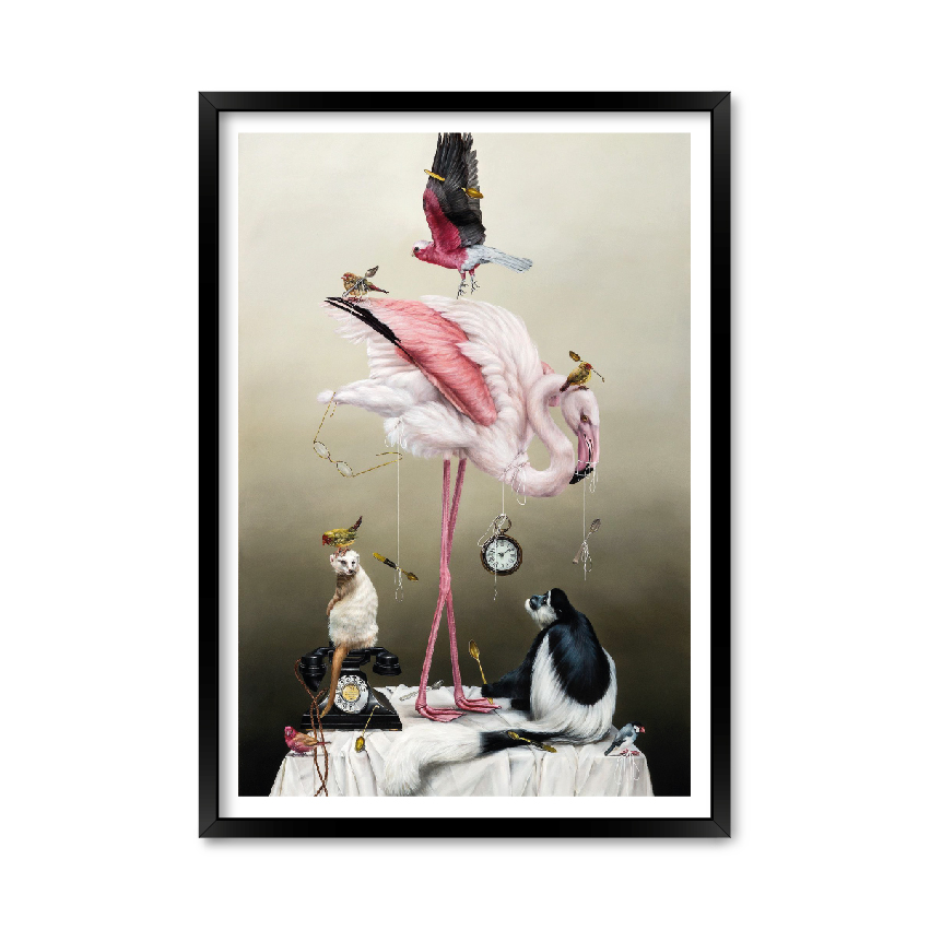 Постер "Искусство животных" без стекла 59.6 x 84 см в чёрной рамке 
Постер "Искусство животных" без стекла 59.6 x 84 см в чёрной рамке