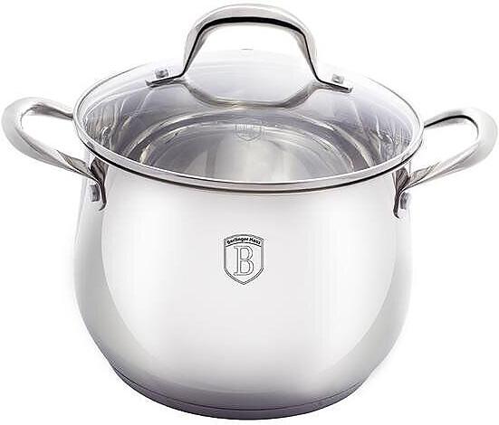 Кастрюля Berlinger Haus Silver Belly 16л из нержавеющей стали со стеклянной крышкой
Кастрюля Berlinger Haus Silver Belly 16л из нержавеющей стали со стеклянной крышкой
