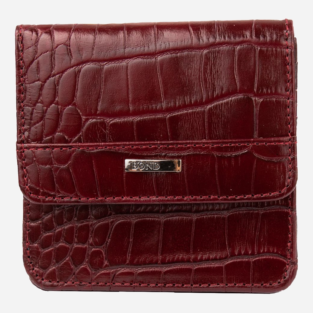 Женский кошелек кожаный Bond SHI555-358 Бордовый 
Женский кошелек кожаный Bond SHI555-358 Бордовый