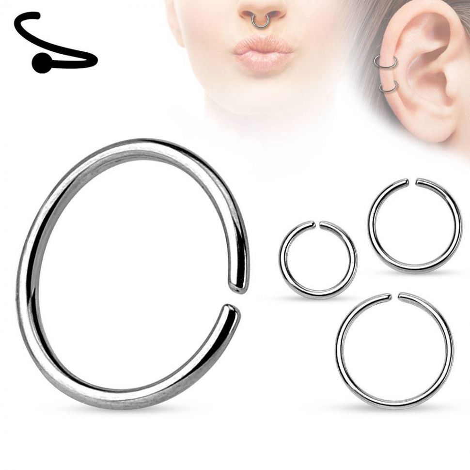 Серьга кольцо из стали PiercedFish RX1 для пирсинга септума, хряща уха, носа, брови, губ (Толщина: 1 мм, диаметр: 12 мм)
Серьга кольцо из стали PiercedFish RX1 для пирсинга септума, хряща уха, носа, брови, губ (Толщина: 1 мм, диаметр: 12 мм)
