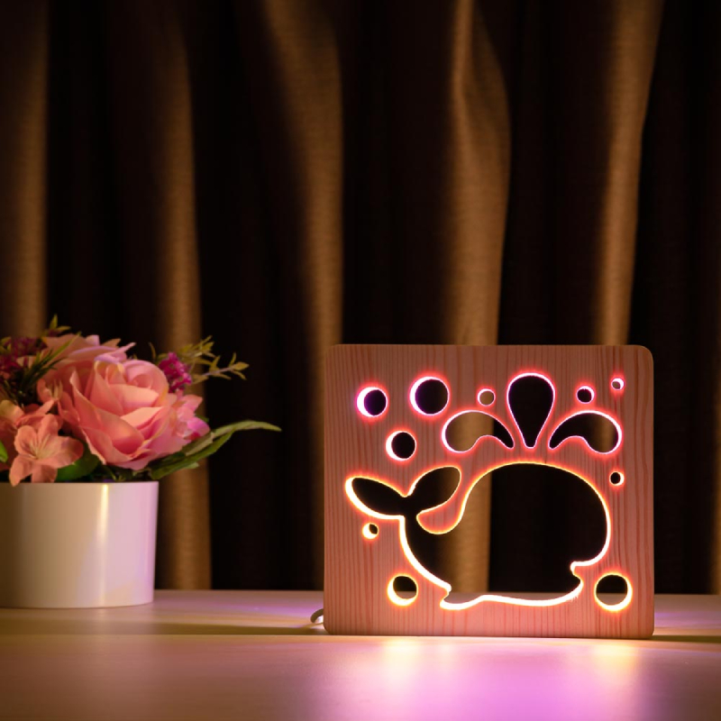 Детский светильник ночник из дерева ArtEco Light, LED двойной RGB эко-светильник с пультом и регулировкой цвета, Кит, разноцветный
Детский светильник ночник из дерева ArtEco Light, LED двойной RGB эко-светильник с пультом и регулировкой цвета, Кит, разноцветный
